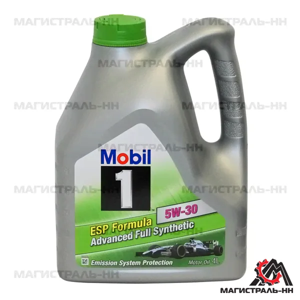 Масло Mobil 1 моторное 5W30 ESP C2, C3, SM/SN 4 л (синтетика) 154285-0