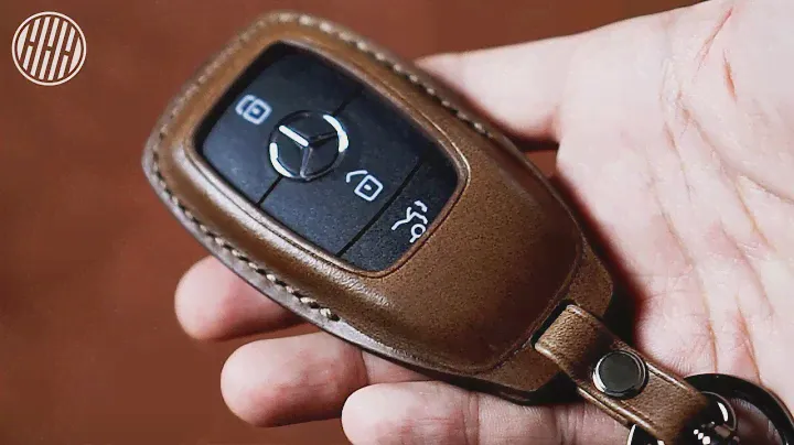 Изготовление кожаного футляра для ключей ручной работы / Mercedes-Benz